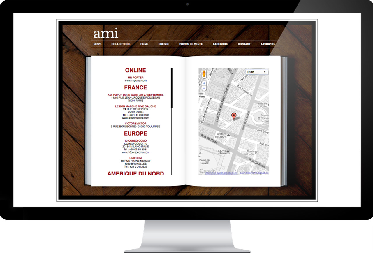 ami website store page