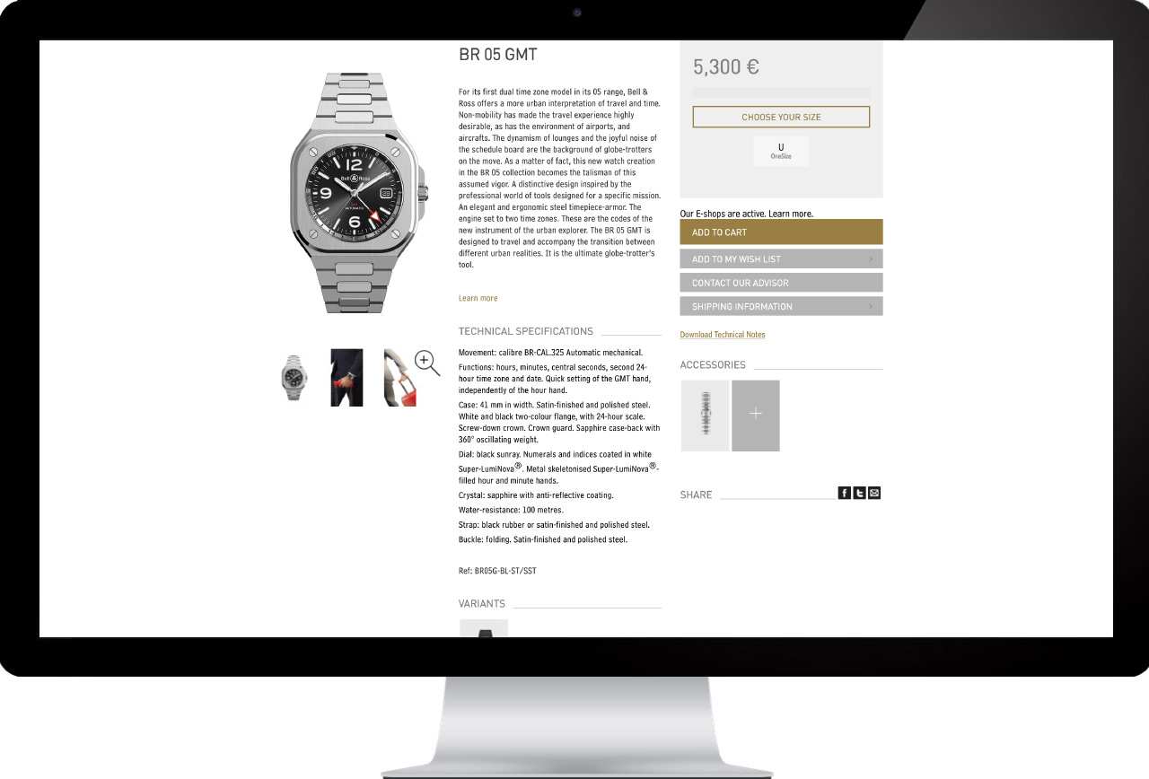 Bell & Ross' Website