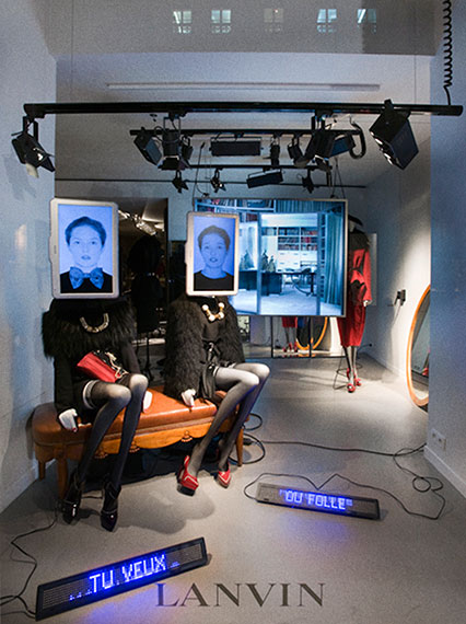 Video editing for Lanvin store window