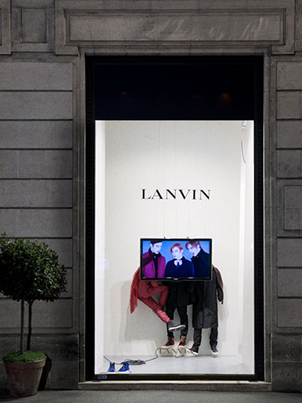 Video editing for Lanvin store window